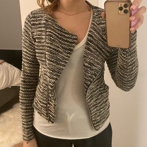 Knit zip blazer/cardigan